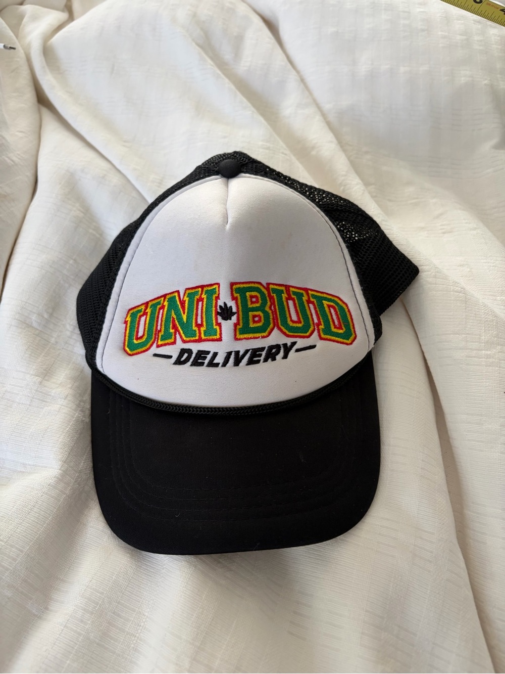 Delivery Black & White Trucker Hat